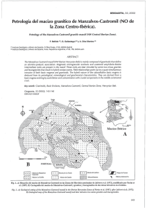 Petrologia del macizo granitico de Manzalvos