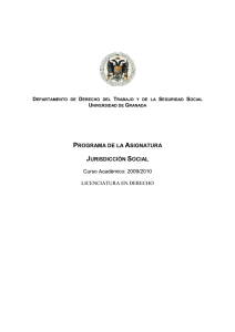 jurisdiccion social - Universidad de Granada