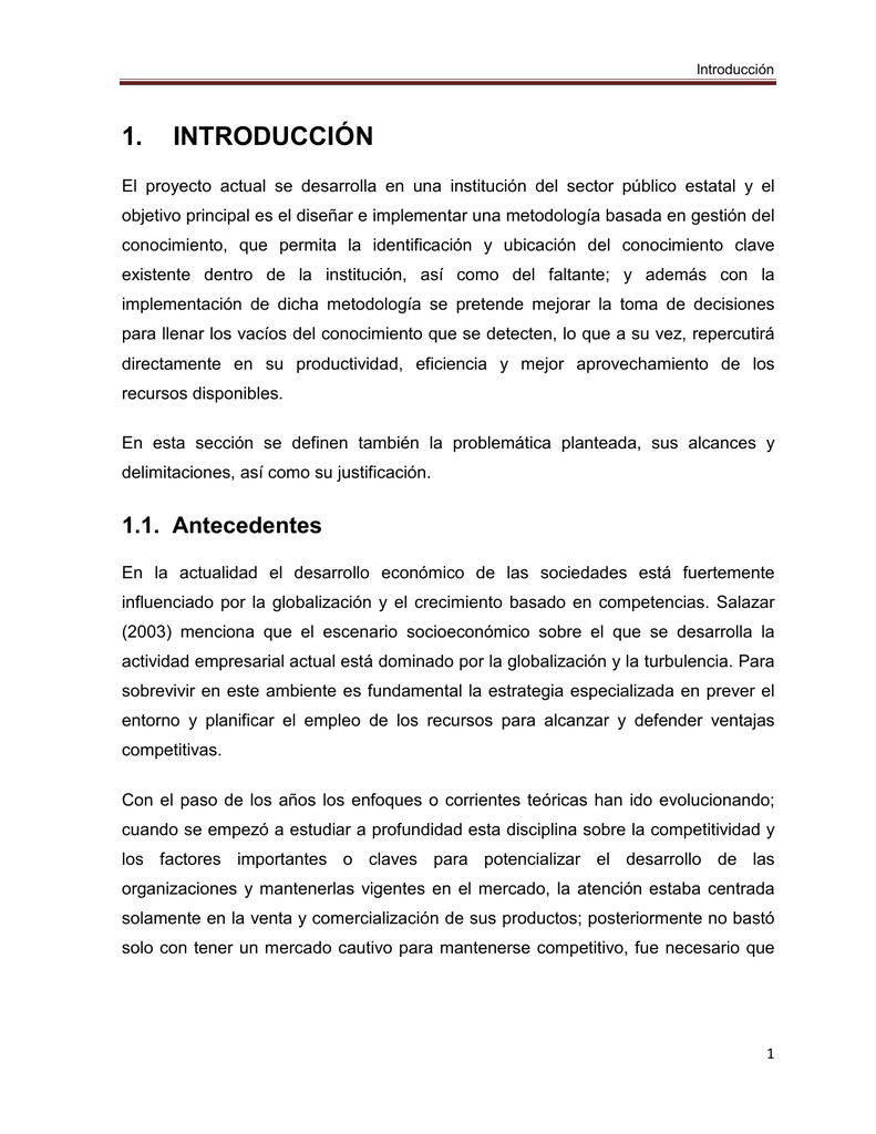 Ejemplo De Introduccion De Una Tesis En Educacion Ejemplo Sencillo ...