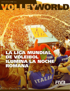 la liga mundial de voleibol ilumina la noche romana