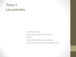 3. Patente - Derecho de la empresa