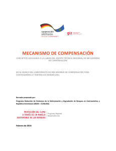 mecanismo de compensación - REDD/CCAD-GIZ