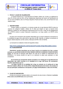 circular informativa - Real Federación Española de Tiro con Arco
