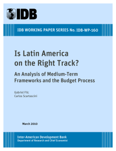 Is Latin America on the Right Track? - Inter