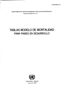 TABLAS MODELO DE MORTALIDAD