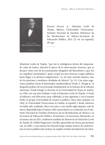 Knapp, Frank A., Sebastián Lerdo de Tejada, México, Universidad