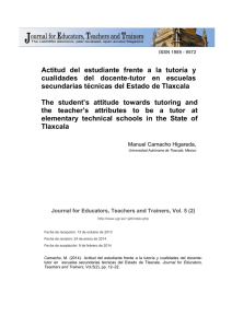 Actitud del estudiante frente a la tutoría y cualidades del docente