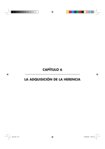CAPÍTULO 6 LA ADQUISICIÓN DE LA HERENCIA