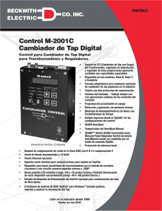 Control M‑2001C Cambiador de Tap Digital