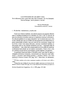 las funciones de así, bien y mal. - Sociedad Española de Lingüística