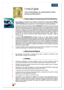 Whitepaper Firma Digital. Firma centralizada con