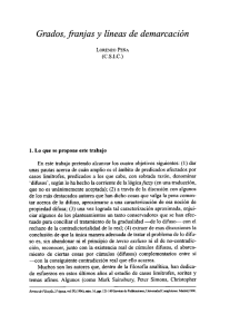 Grados, franjas y líneas de demarcación