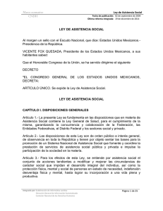 Marco normativo CNDH LEY DE ASISTENCIA SOCIAL Al margen