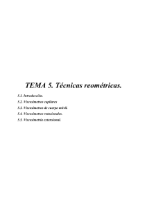 TEMA 5. Técnicas reométricas.