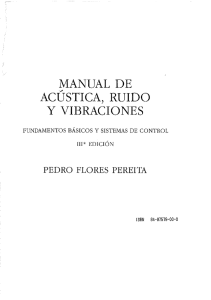 Manual de acústica, ruido y vibraciones