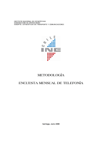 metodología encuesta mensual de telefonía