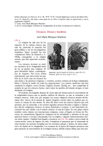 Etruscos. Dioses y hombres - Biblioteca Virtual Miguel de Cervantes