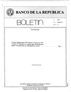 Boletín núm. 20 - Banco de la República