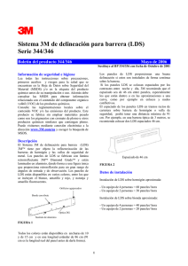 Sistema 3M de delineación para barrera (LDS) Serie 344