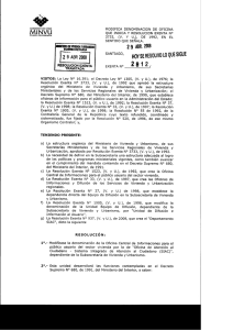 Modifica denominación de Oficina de Informaciones