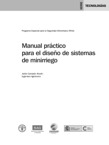 Manual práctico para el diseño de sistemas de minirriego