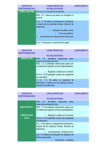 CARACTERISTICAS NO OBLIGATORIAS G.CL. 1.2. Se aplica un