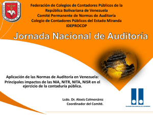 Aplicacion de las Normas de Auditoria en Venezuela