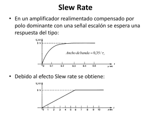 Slew Rate o Velocidad de Crecimiento
