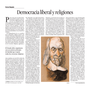 Democracia liberal y religiones