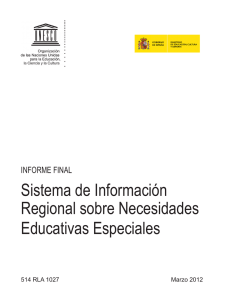 Sistema de Información Regional sobre Necesidades