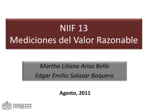 NIIF 13 – Mediciones del Valor Razonable