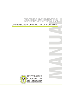 Manual de Eventos y Certámenes - Universidad Cooperativa de