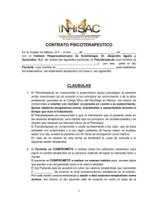 contrato psicoterapeutico - Instituto Hispanoamericano de