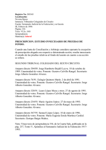 PRESCRIPCION. ESTUDIO INNECESARIO DE PRUEBAS DE