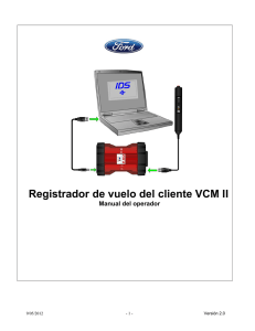 Registrador de vuelo del cliente VCM II