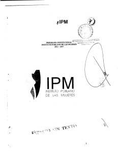 Page 1 IPM i.l C. CA R lí PROGRAMA INSTITUCIONAL NO A R  A