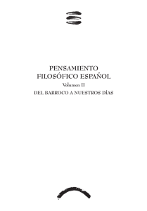 Pensamiento filosófico español. Volumen 1
