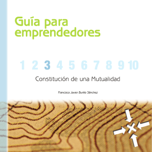 "Guía de emprendedores 3. Constitución de una Mutualidad".