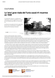 La `otra` gran riada del Turia causó 41 muertos en 1949