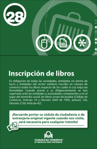 Guía 28. Inscripción de libros - Cámara de Comercio de Medellín