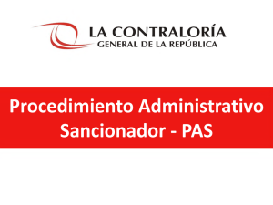 Procedimiento Administrativo Sancionador - PAS