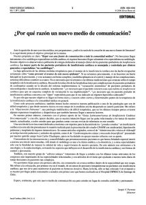 ¿Por qué razón un nuevo medio de comunicación?