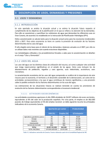 Usos, demandas, presiones / Prioridades y asignación