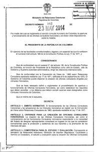 decreto 952 del 23 de mayo de 2014