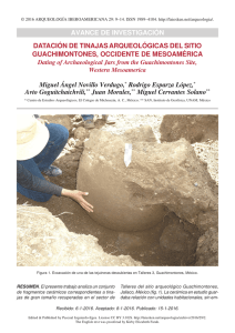 Datación de tinajas arqueológicas del sitio Guachimontones