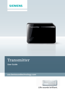 Transmitter - Siemens Hearing Aids