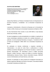 Zuleyka Díaz Martínez es Profesora Contratada Doctora del