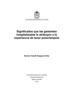 Significados que las gestantes hospitalizadas le atribuyen a la