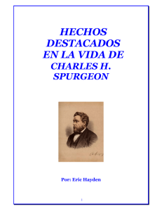 Hechos Notables - Charles H. Spurgeon