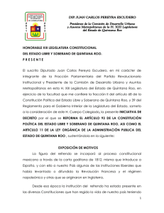 HONORABLE XIII LEGISLATURA CONSTITUCIONAL DEL ESTADO